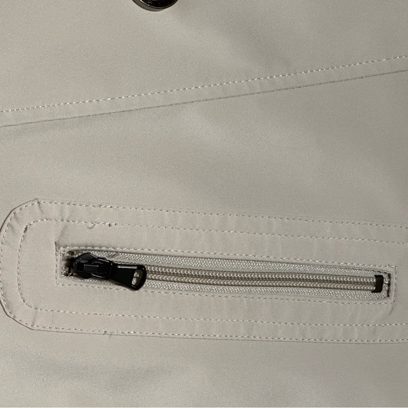 Sebby Collection Beige Double-Breasted Trench Coat - Picture 5 of 6